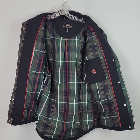 Pendleton womens black rain jacket coat Small - Picture 3 of 14
